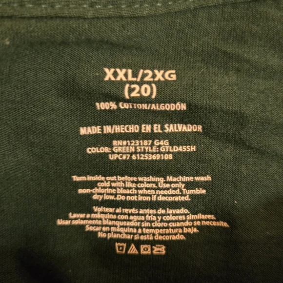 Green And Red Short Sleeve Christmas Tee - Picture 4 of 4